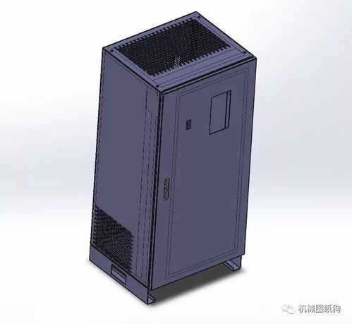 大功率电源柜柜体钣金结构3d图纸 solidworks设计