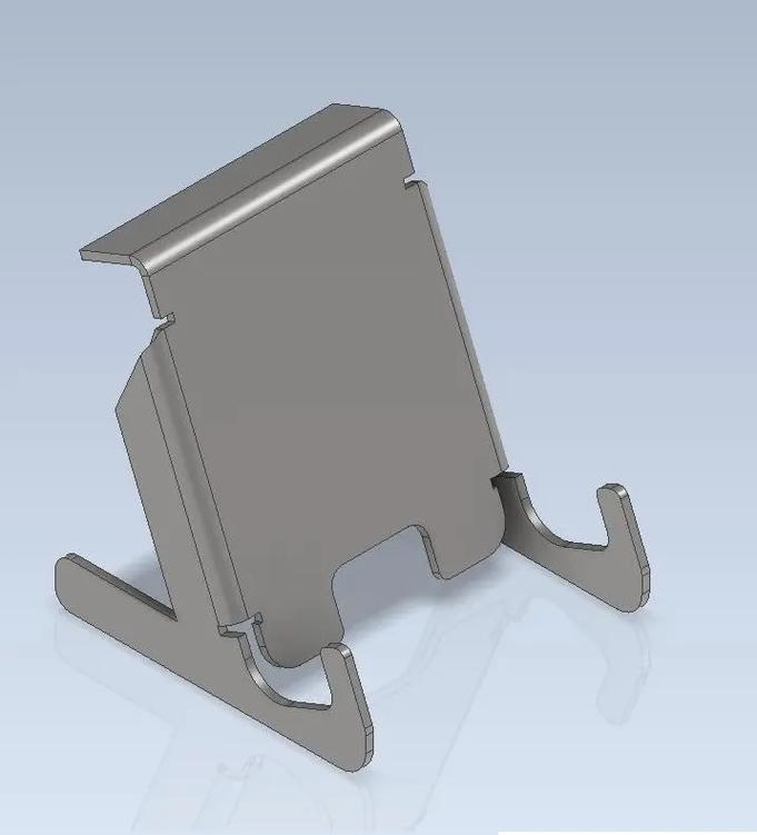 图纸来了:钣金手机支架.#solidworks教学 #机械设